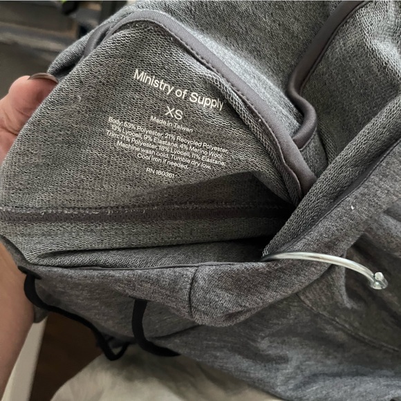 Ministry of Supply Gray Fusion Terry For All Hoodie Size XS NWT Unisex - Picture 9 of 10